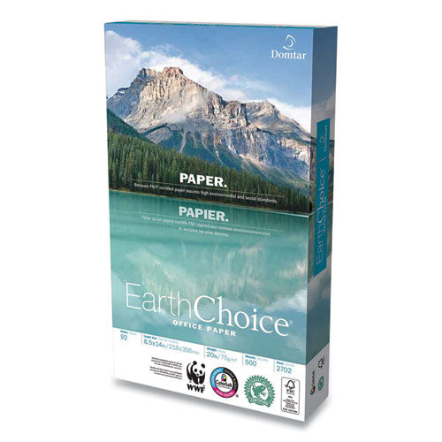 Earthchoice Office Paper, 92 Bright, 20 Lb, 8.5 X 14, White, 500-ream