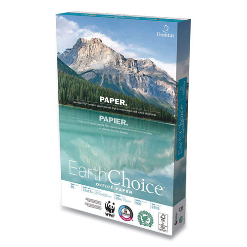 Earthchoice Office Paper, 92 Bright, 20 Lb, 11 X 17, White, 500-ream