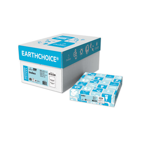 Earthchoice Cover Stock, Index, 96 Bright, 110lb, 8.5 X 11, Bright White, 250-pack