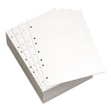 Custom Cut-sheet Copy Paper, 92 Bright, 7-hole, 20lb, 8.5 X 11, White, 500-ream