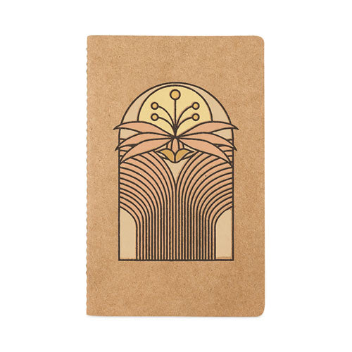 Kraft Collection Layflat Softcover Notebook, Desert Bloom Artwork, 1 Subject, College Rule, Desert Sand, 8 X 5, 72 Sheets