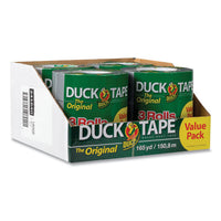 Utility Duct Tape, 3" Core, 1.88" X 55 Yds, Silver, 3-pack