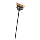 Maxiplus Professional Angle Broom, Polystyrene Bristles, 51" Handle, Black, 4-ct