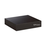 Classroom Book Compartment Science Table, 72w X 24d X 30h, Black Epoxy Resin Top, Oak Base