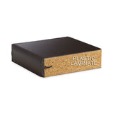 Classroom Science Table, 60w X 30d X 30h, Black High Pressure Laminate (hpl) Top, Oak Base