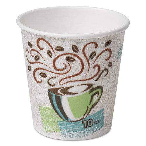 Perfectouch Paper Hot Cups, 10 Oz, Coffee Haze, 1000-carton