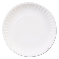 Clay Coated Paper Plates, 6", White, 100-pack