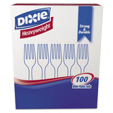 Plastic Cutlery, Forks, Heavyweight, Clear, 1,000-carton