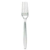 Plastic Cutlery, Forks, Heavyweight, Clear, 1,000-carton