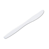 Plastic Cutlery, Heavyweight Knives, White, 1,000-carton