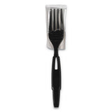 Smartstock Wrapped Heavy-weight Cutlery Refill, Soup Spoon, Black, 960-carton