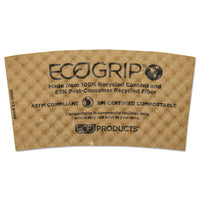 Ecogrip Hot Cup Sleeves - Renewable & Compostable, 1300-ct