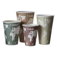 World Art Renewable And Compostable Insulated Hot Cups, Pla, 12 Oz, 40-packs, 15 Packs-carton