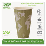 World Art Renewable And Compostable Insulated Hot Cups, Pla, 16 Oz, 40-packs, 15 Packs-carton