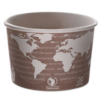 World Art Renewable And Compostable Food Container, 8 Oz, Brown, 50-pack, 20 Packs-carton