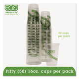 Greenstripe Renewable-compostable Cold Cups Convenience Pack, 16oz, 50-pk
