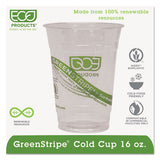 Greenstripe Renewable & Compostable Cold Cups - 16oz., 50-pk, 20 Pk-ct