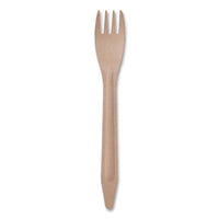 Wood Cutlery, Fork, Natural, 500/carton