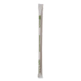 Renewable And Compostable Pha Straws, 10.25", Natural White, 1,250/carton