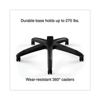 Vortex Bonded Leather Gaming Chair, Supports Up To 301 Lbs, 17.9" To 21.6" Seat Height, Red-black Back, Black Base