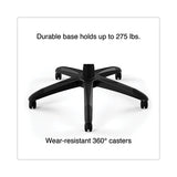 Vortex Bonded Leather Gaming Chair, Supports Up To 301 Lbs, 17.9" To 21.6" Seat Height, Red-black Back, Black Base