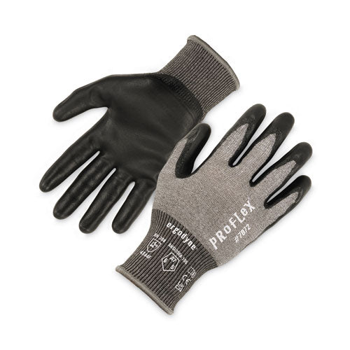 Proflex 7072 Ansi A7 Nitrile-coated Cr Gloves, Gray, Small, 12 Pairs/pack, Ships In 1-3 Business Days