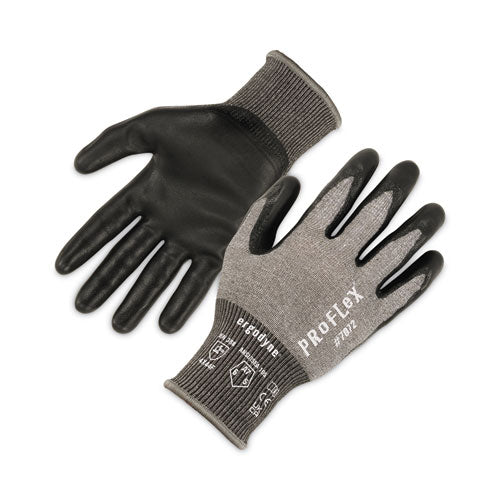 Proflex 7072 Ansi A7 Nitrile-coated Cr Gloves, Gray, Small, Pair, Ships In 1-3 Business Days