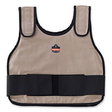 Chill-its 6230 Standard Phase Change Cooling Vest With Packs, Cotton, Large/x-large, Khaki, Ships In 1-3 Business Days