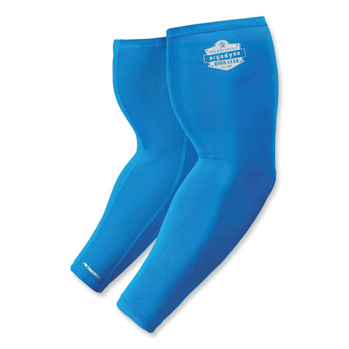 Chill-its 6690 Performance Knit Cooling Arm Sleeve, Polyester/spandex, Large, Blue, 2 Sleeves, Ships In 1-3 Business Days