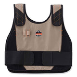 Chill-its 6215 Premium Fr Phase Change Cooling Vest W/ Packs, Modacrylic Cotton, Small/med, Khaki, Ships In 1-3 Business Days