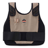 Chill-its 6225 Premium Fr Phase Change Cooling Vest, Modacrylic Cotton, Small/medium, Khaki, Ships In 1-3 Business Days