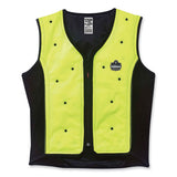 Chill-its 6685 Premium Dry Evaporative Cooling Vest With Zipper, Nylon, X-large, Lime, Ships In 1-3 Business Days