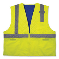 Chill-its 6668 Class 2 Hi-vis Safety Cooling Vest, Polymer, Small, Lime, Ships In 1-3 Business Days