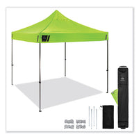 Shax 6000 Heavy-duty Pop-up Tent, Single Skin, 10 Ft X 10 Ft, Polyester/steel, Lime, Ships In 1-3 Business Days