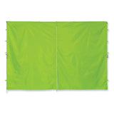 Shax 6096 Pop-up Tent Sidewall With Zipper, Single Skin, 10 Ft X 10 Ft, Polyester, Lime, Ships In 1-3 Business Days