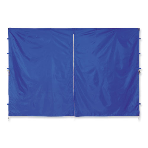 Shax 6096 Pop-up Tent Sidewall With Zipper, Single Skin, 10 Ft X 10 Ft, Polyester, Blue, Ships In 1-3 Business Days