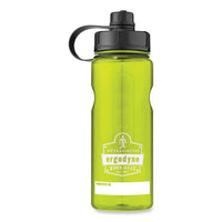 Chill-its 5151 Plastic Wide Mouth Water Bottle, 34 Oz, Lime, Ships In 1-3 Business Days