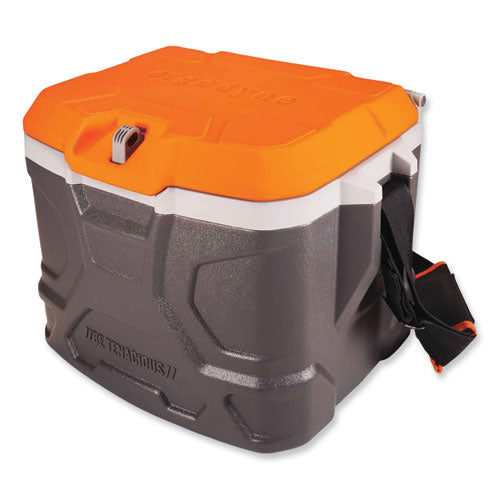 Chill-its 5170 17-quart Industrial Hard Sided Cooler, Orange/gray, Ships In 1-3 Business Days