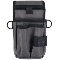 Arsenal 5569 Belt Clip Tool Pouch With Device Holster, 4 Compartments, 5 X 2 X 8.5, Polyester, Gray, Ships In 1-3 Bus Days