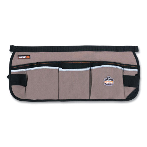 Arsenal 5706 13-pocket Waist Apron, 13 Compartments, 23 X 9, Canvas, Gray, Ships In 1-3 Business Days