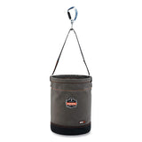 Arsenal 5940 Swiveling Carabiner Canvas Hoist Bucket, 150 Lb, Gray, Ships In 1-3 Business Days