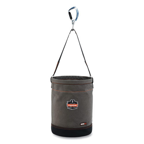 Arsenal 5940 Swiveling Carabiner Canvas Hoist Bucket, 150 Lb, Gray, Ships In 1-3 Business Days