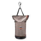 Arsenal 5974 Hoist Bucket Tool Bag W/ Swiveling Carabiner And Zipper Top, 12.5 X 12.5 X 17, Gray, Ships In 1-3 Business Days