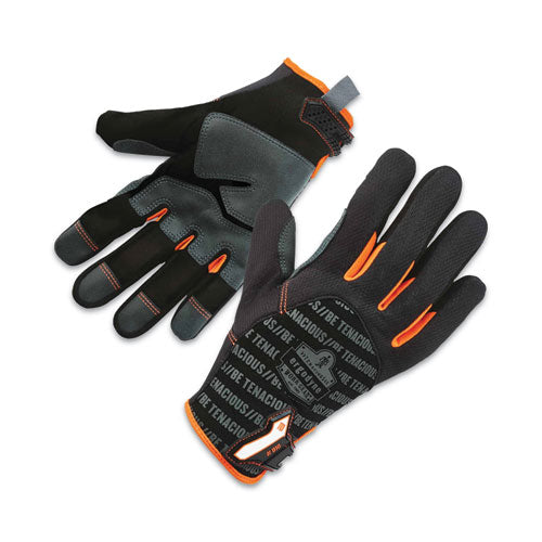 Proflex 810 Reinforced Utility Gloves, Black, Small, Pair, Ships In 1-3 Business Days