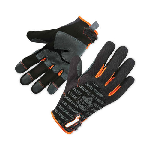 Proflex 810 Reinforced Utility Gloves, Black, Medium, Pair, Ships In 1-3 Business Days