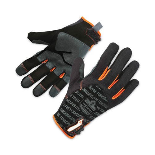 Proflex 810 Reinforced Utility Gloves, Black, Large Pair, Ships In 1-3 Business Days