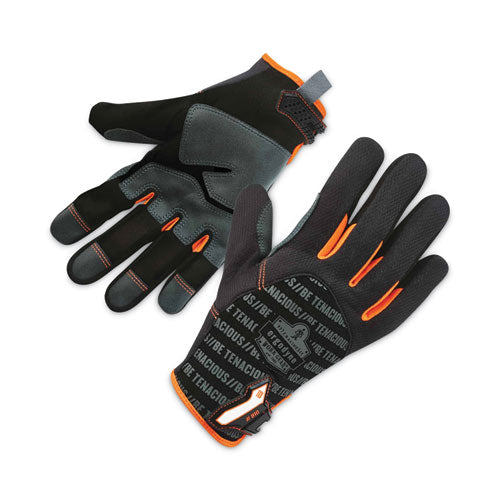 Proflex 810 Reinforced Utility Gloves, Black,  X-large, Pair, Ships In 1-3 Business Days