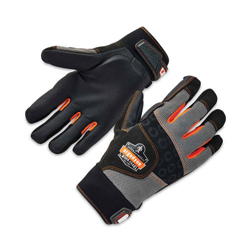 Proflex 9002 Certified Full-finger Anti-vibration Gloves, Black, Large, Pair, Ships In 1-3 Business Days