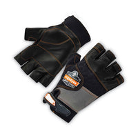 Proflex 901 Half-finger Leather Impact Gloves, Black, X-large, Pair, Ships In 1-3 Business Days