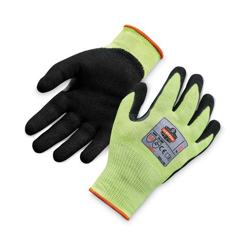 Proflex 7041 Ansi A4 Nitrile-coated Cr Gloves, Lime, Large, Pair , Ships In 1-3 Business Days